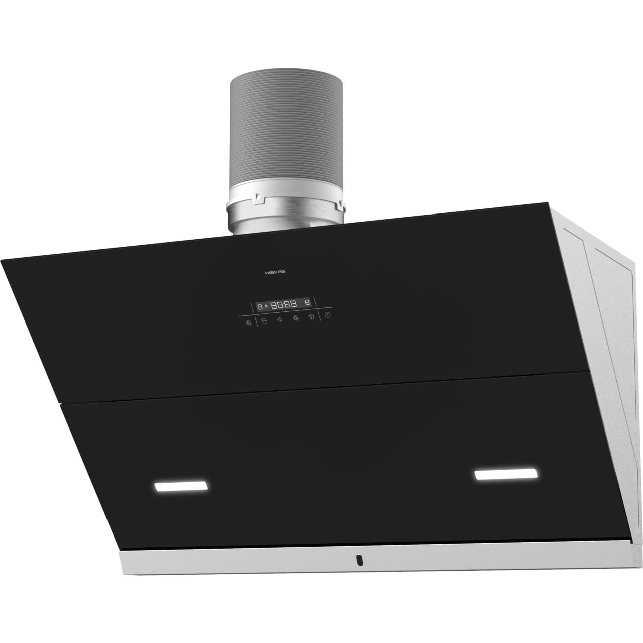 Наклонная вытяжка HIBERG VM 90131 B RU, черная